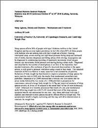 Sleep Apnoea, Obesity and Diabetes – Mechanisms and Treatment