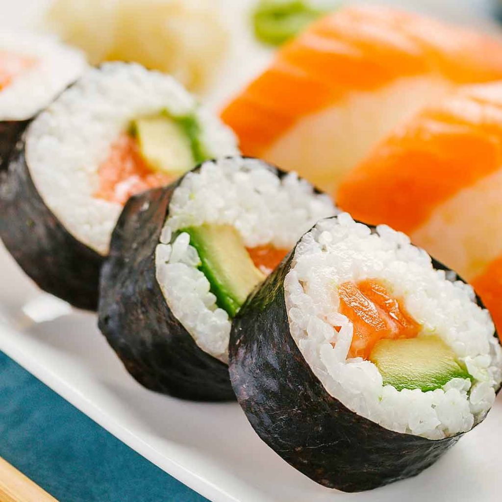 Receta CWP: Sushi de salmón ahumado - Cambridge Weight Plan Mexico